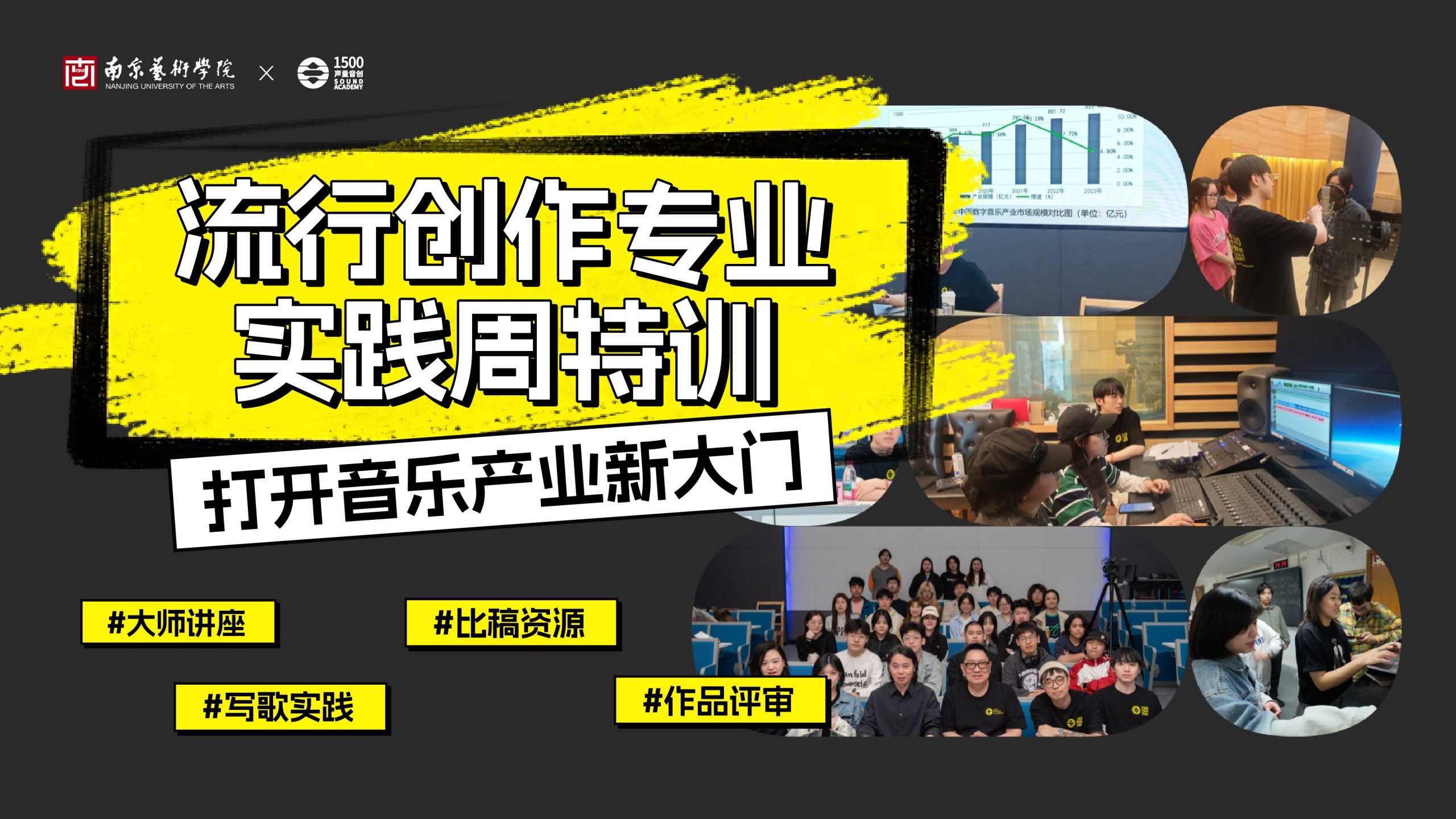 品牌新闻｜1500声量音创 x 南京艺术学院：音乐实践周特训营圆满收官！